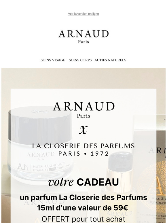 OFFRE EXCLUSIVE 🎁 un Parfum La Closerie des Parfums OFFERT pour toute commande 😍
