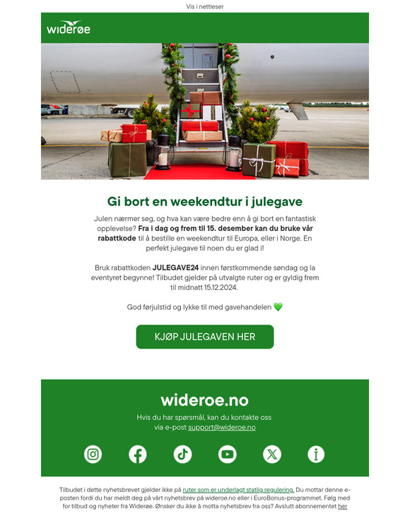 Gi bort en weekendtur i julegave 🎁