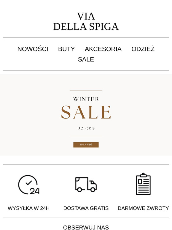SALE do -50%. Jeszcze więcej produktów z rabatem !