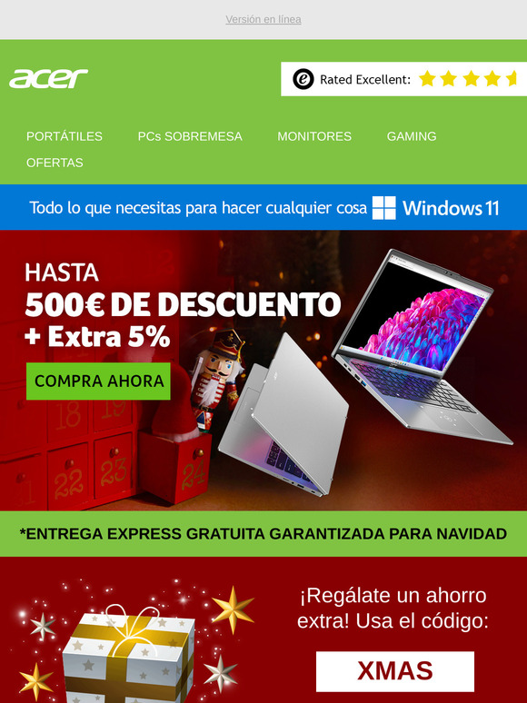 🎁Ofertas de Navidad: ¡Hasta 500€ de descuento + 5% VIP extra!