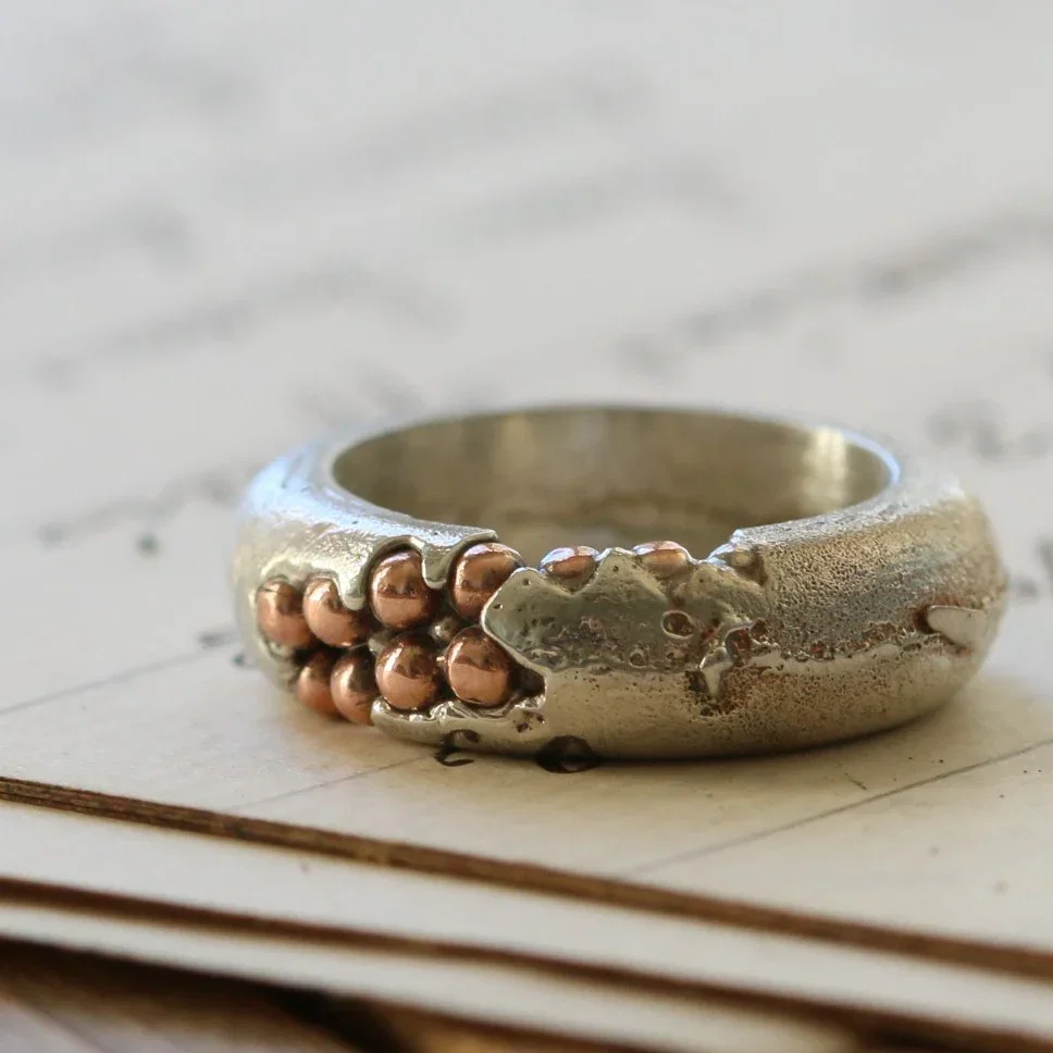 Image of Silver Seafoam Ring (Copper)