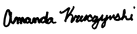 Amanda Kruczynski Signature.