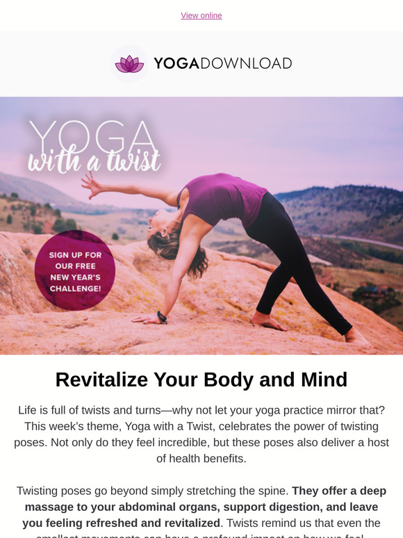 🌪️ Yoga with a Twist | FREE New Years Challenge
