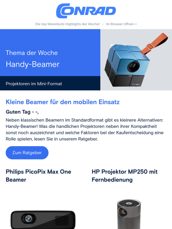 Highlight der Woche: 📱 Handybeamer, die sich überall mitnehmen lassen