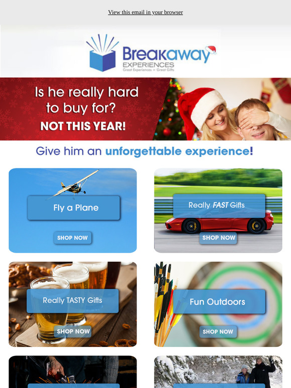 ❄ Unique experience gifts for hard to buy for guys! ❄
