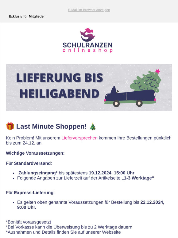 🎁 Jetzt bestellen, pünktlich bis Weihnachten geliefert! 🎄