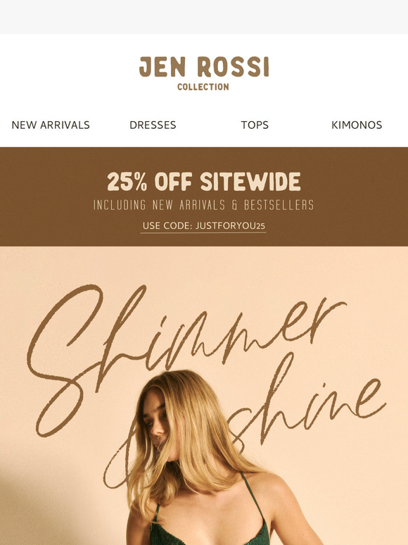NEW IN: Holiday Arrivals + 25% Off! ✨