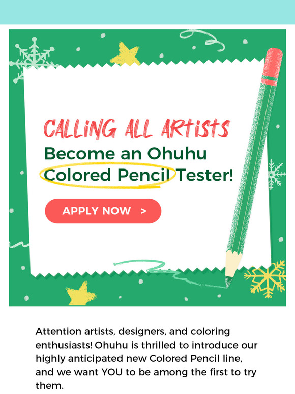 📣Become an Ohuhu Colored Pencil Tester!