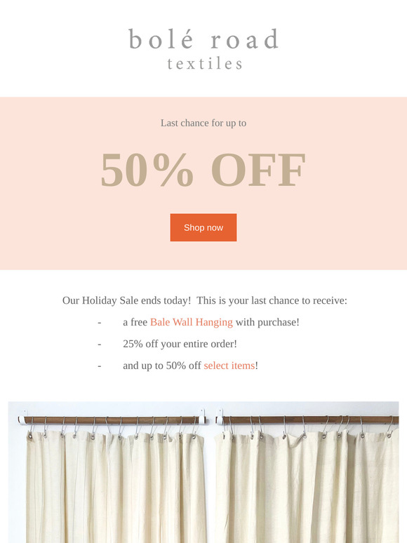 Last day for 50% off