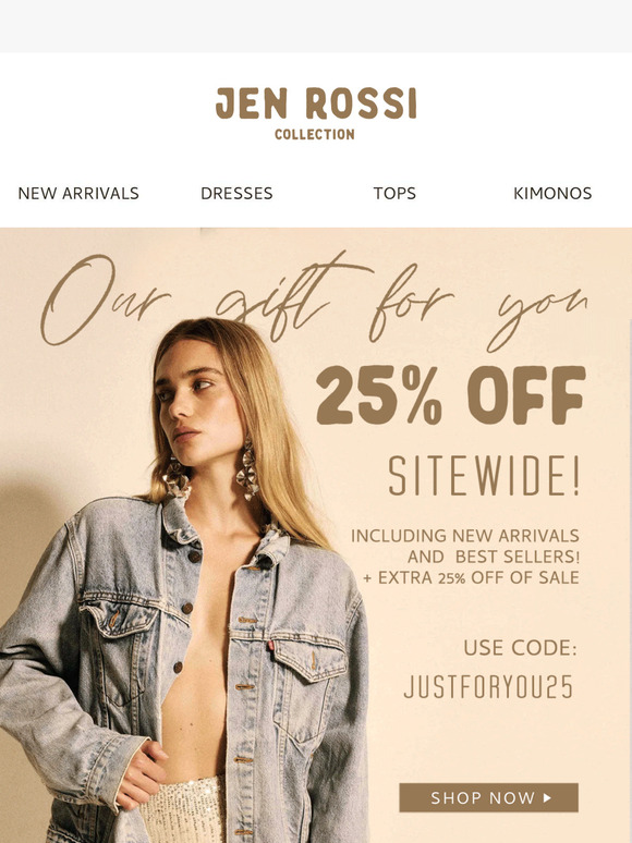 Our gift for you 🎁 25% off sitewide!