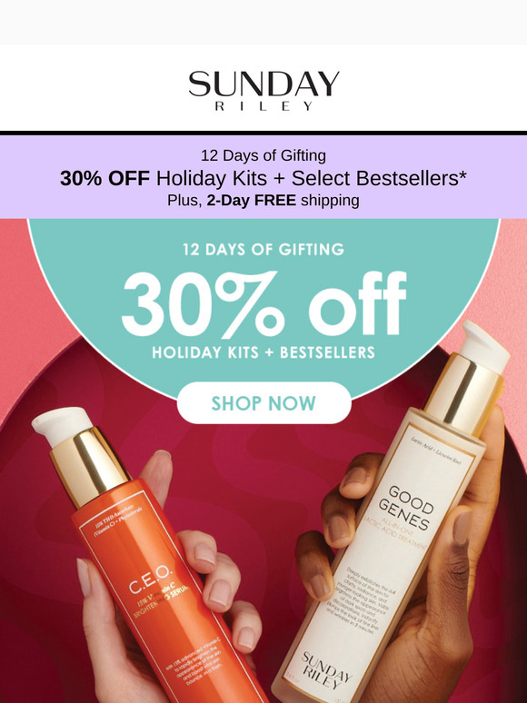 Our treat 💖 30% off Holiday Gifts and Bestsellers