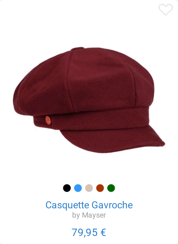 Casquette Gavroche by Mayser