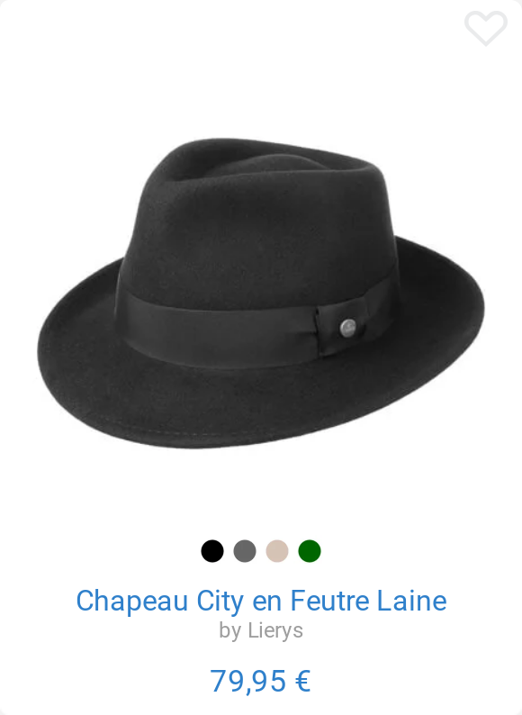 Chapeau City en Feutre Laine by Lierys