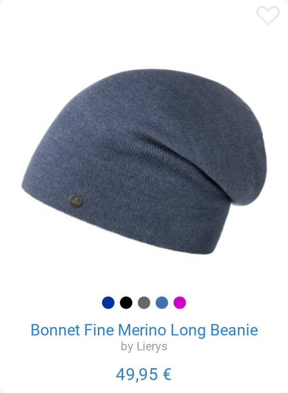 Bonnet Fine Merino Long Beanie by Lierys