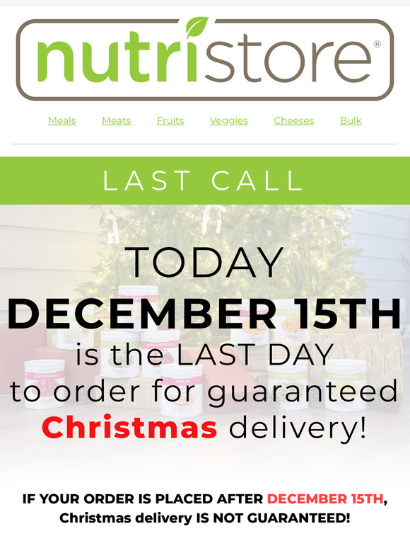 LAST DAY TO ORDER For Christmas Delivery 🎁