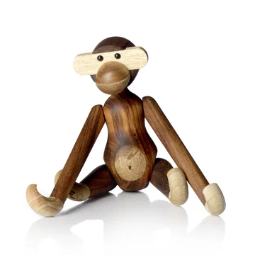 Drewniana małpka Kay Bojesen mała tek - limba 20 cm