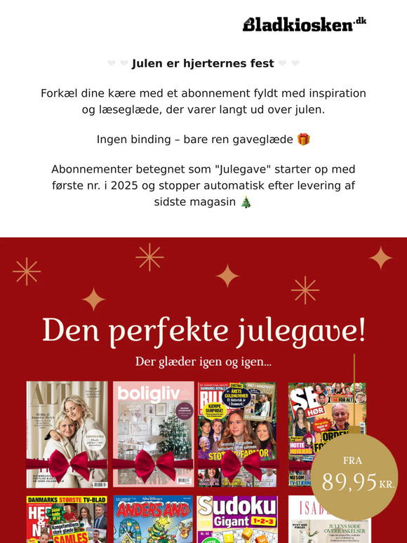 🎅 Spar op til 80% på de bedste julegaver! 🎁