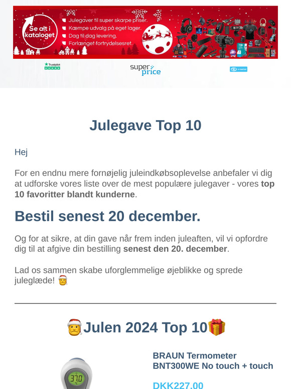 Top 10 Julegaver i år  🎁
