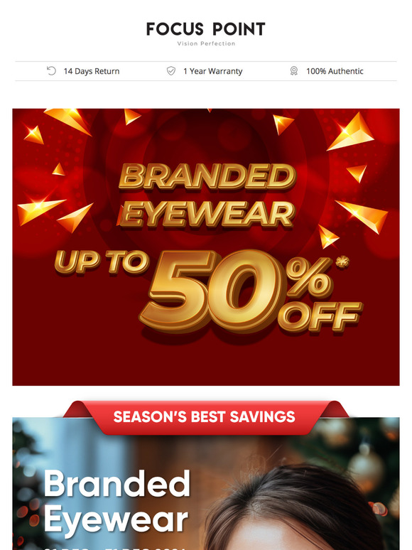 👓Branded Eyewear Up to 50% OFF