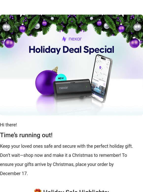 Hurry! ⏳ Last chance for Christmas delivery!