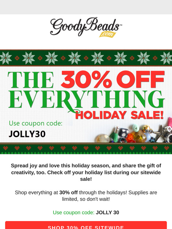 🤩Sitewide 30% Holiday Savings!