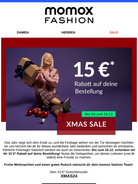 Weihnachtsfreude 🎄15 € Gutschein für dich, —! 💝