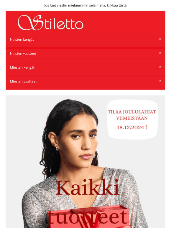 Kaikki jouluun -8%! Tilaa ennen 18.12.24!🎁
