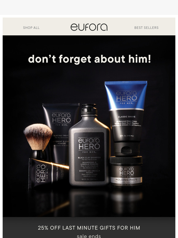 Don’t forget about him! 25% off last minute gifts for him