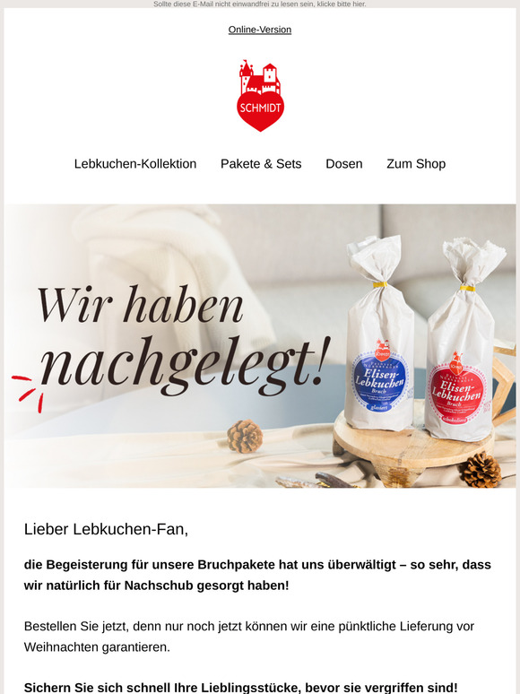 😍 Bruchpakete: wir haben nachgelegt!