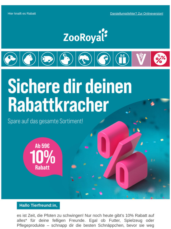 Nur noch heute! 10% auf alles für dich!