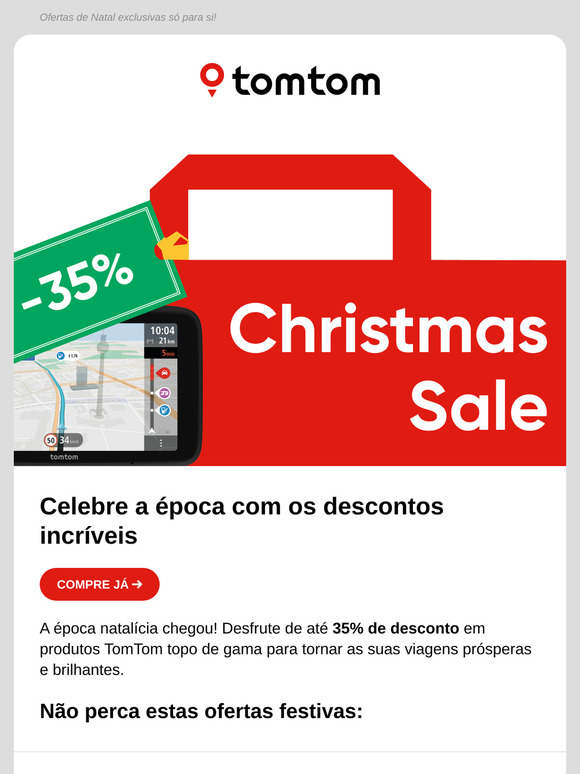 🎄 Descubra 35% de desconto nos seus favoritos de Natal!