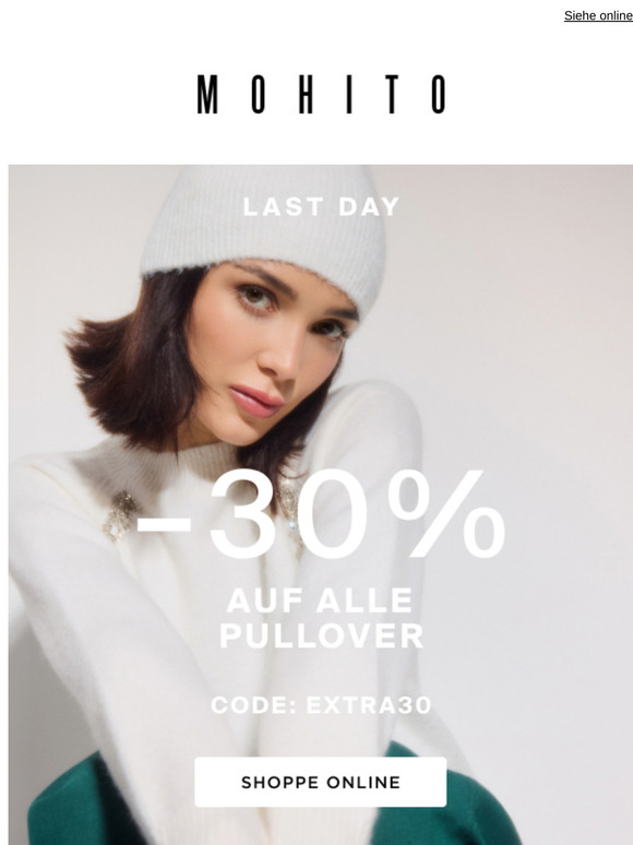 Kalt? -30% auf Pullover warten schon 👀