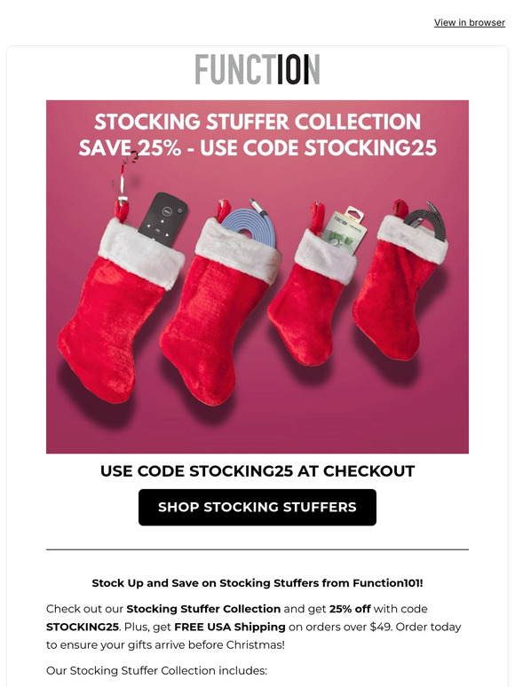 Save 25% on all Stocking Stuffers! Cable Blocks, NEAT CABLE, Button Remote for Apple TV
