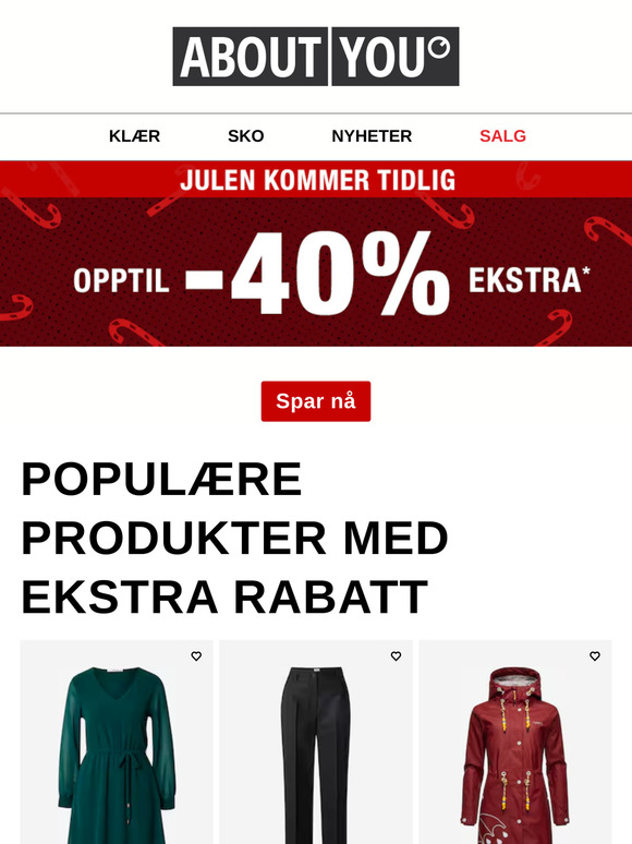 Kun ut dagen: Opptil -40 % rabatt
