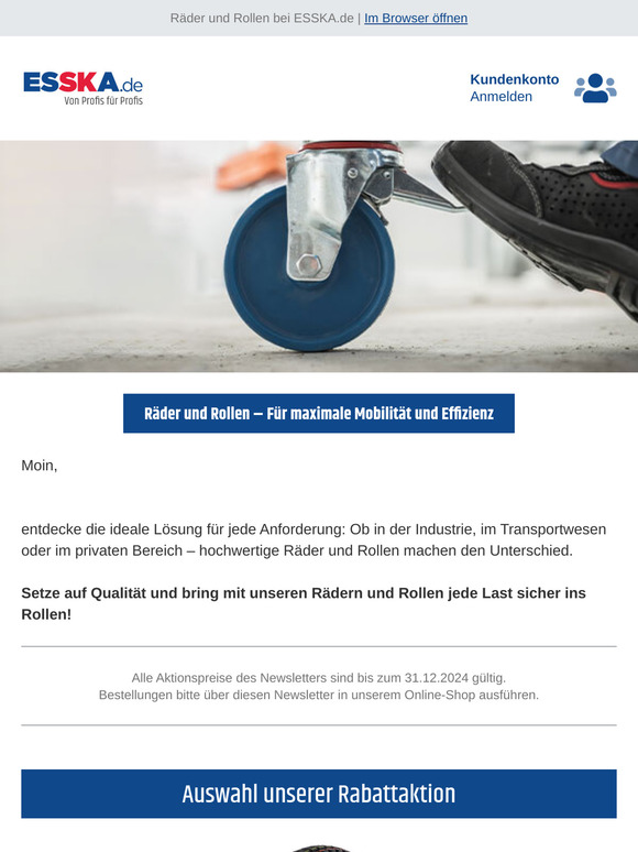 Bring Bewegung ins Spiel – Top-Räder & Rollen bei ESSKA