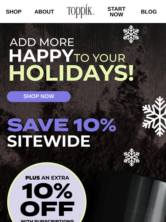 🎁 Holiday Treats: 10% OFF + FREE Cosmetic Bag with Your Order!