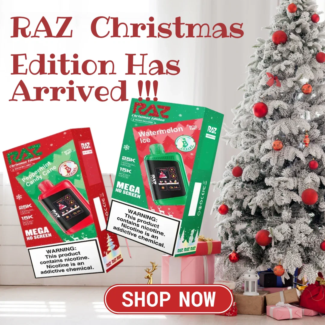 VapingLand: 🎄 Raz Christmas Sale – Up to 50% Off 💨✨ Don't Miss Out! 🔥