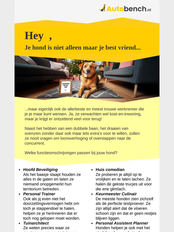 Werknemer van het jaar!