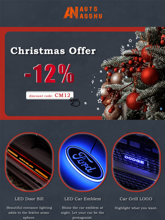 🎁Customize your Christmas LED car lights