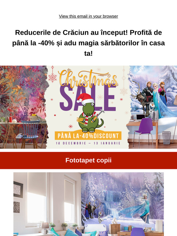 🎁 Reducerile de Crăciun încep acum, până la -40%!
