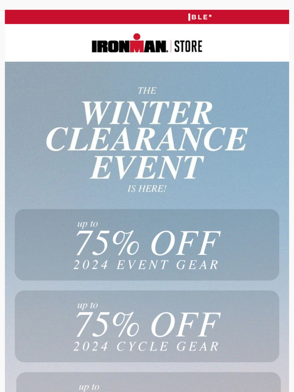 ❄️ The Winter Clearance Event is HERE!
