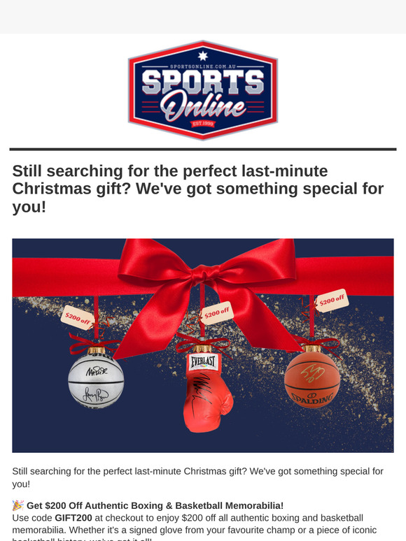 $200 to Spend + Last-Minute Christmas Gifts With Express Post Options!