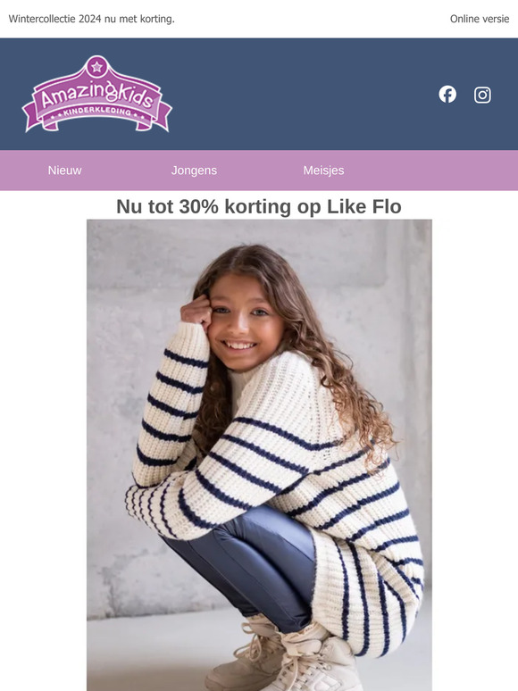 Nu 30% korting vele items van Like Flo en B'Nosy