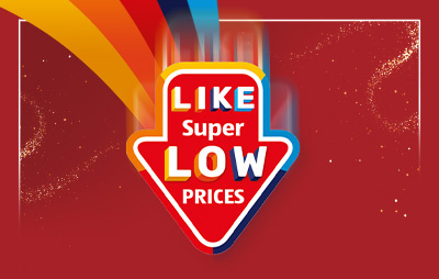 Like super low prices image in email footer