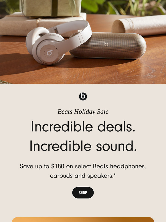 The Beats Holiday Sale is on.
