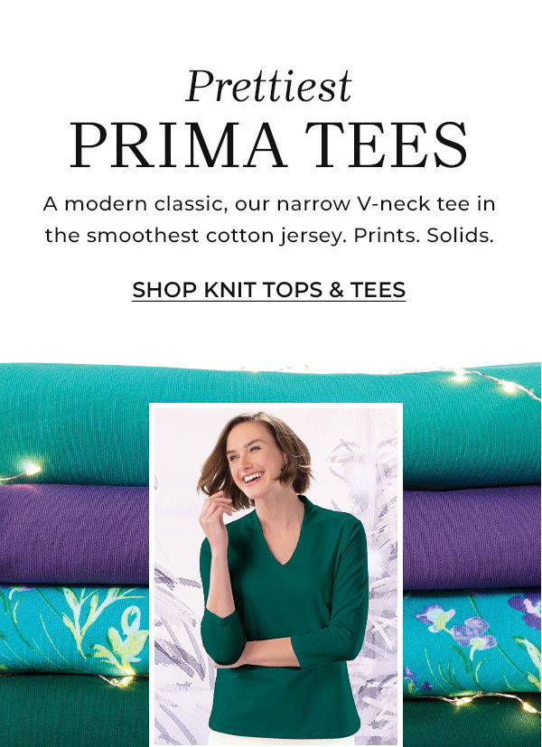 Prettiest Prima Tees. Shop Knit Tops & Tees
