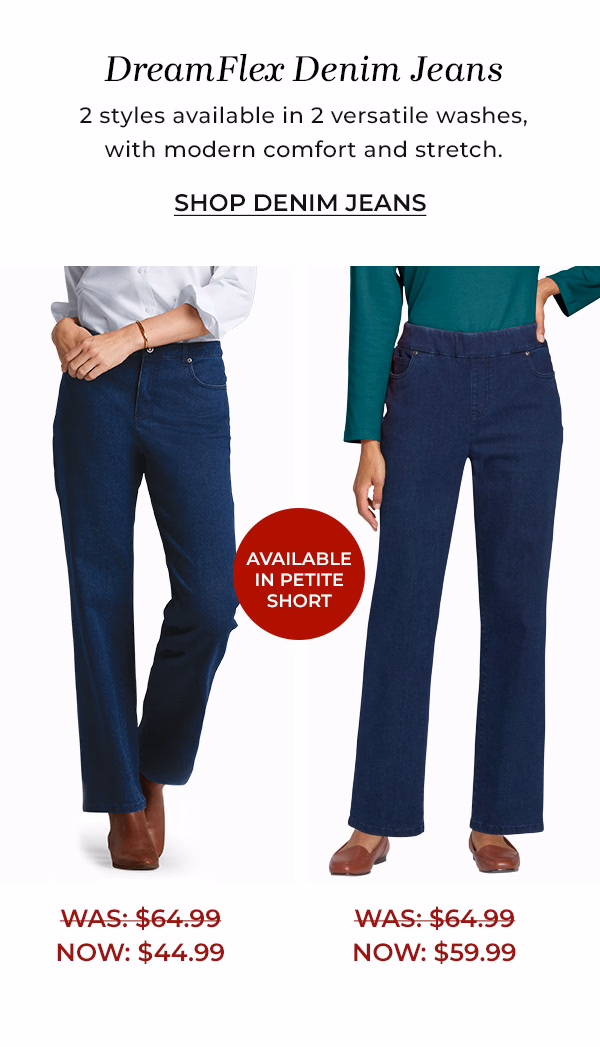 DreamFlex Denim Jeans. Shop Denim Jeans