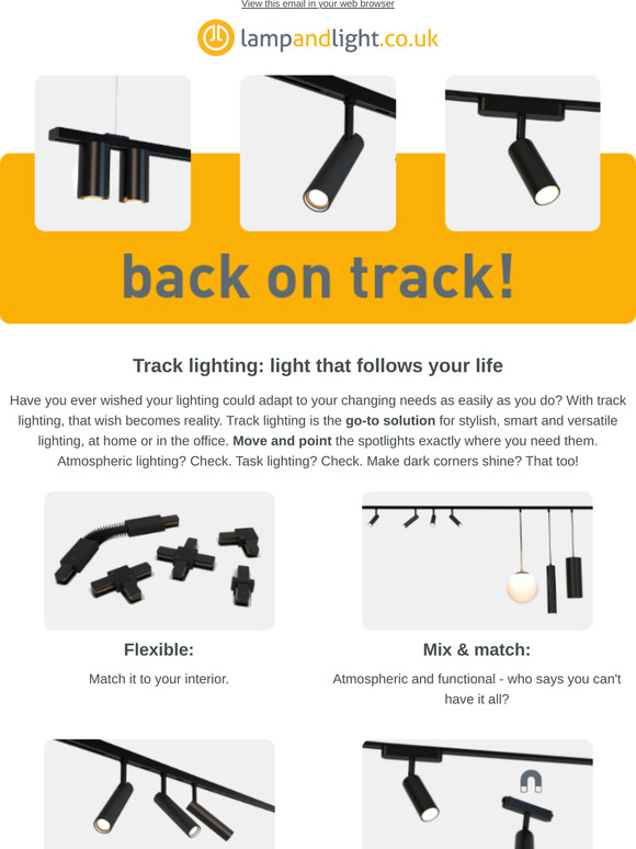 Discover the magic of track lighting!
