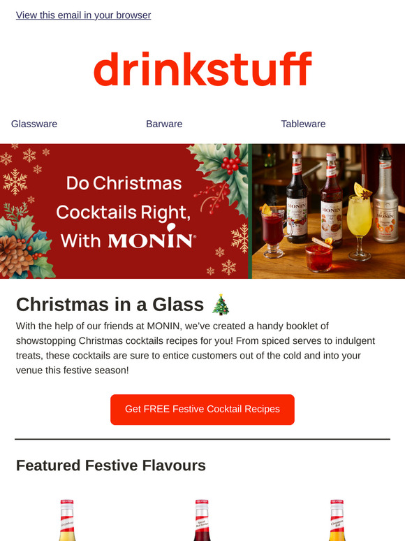 Do Christmas Cocktails Right, With MONIN 🍸