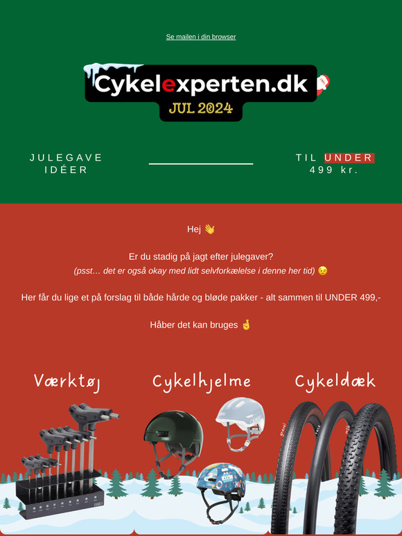 Cykel-julegaver til under 499 kr. 🎁